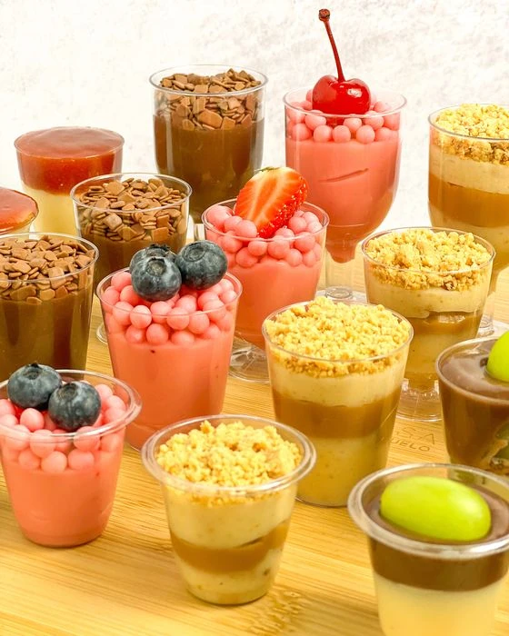 Brigadeiros no copinho da Massucar